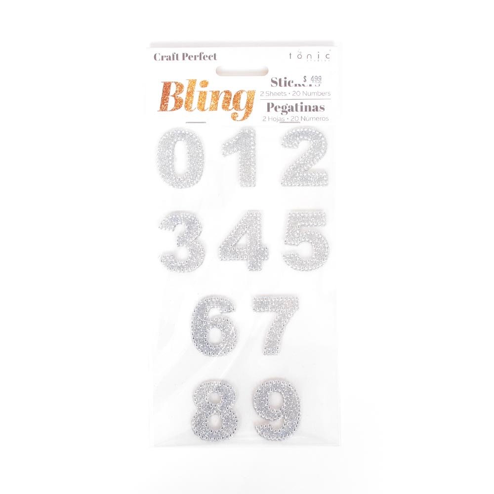 Craft Embellishments, Art & School, Craft Perfect, Grad Cap Decor, Bling Numbers, 962185